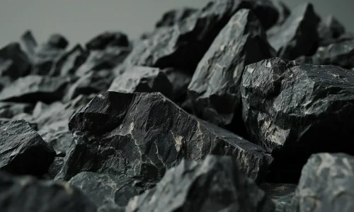 pile-coal-closeup-selective-focus-macro
